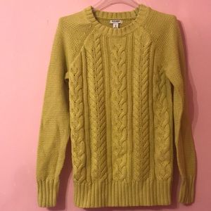 Lime Green Knit Sweater